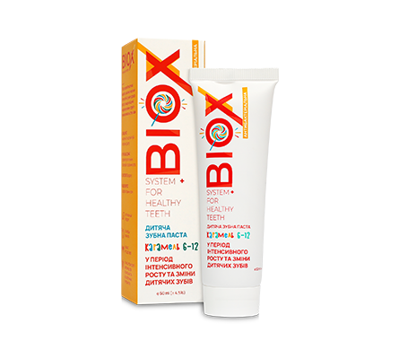 дит паста Зубна дитяча паста Карамель biox